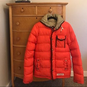 Orange Thick Bellfield Puffy Jacket